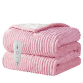 Texciting pink heated blanket 50x60 with ultra-soft material for cozy warmth.