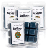 The Candle Daddy Nag Champa wax cubes close-up for rich home fragrance.