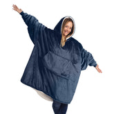 The Comfy Original sherpa-lined front view for lounging warmth