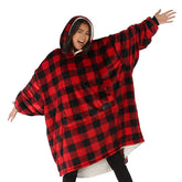 The Comfy Original with Sherpa lining offers cozy warmth for living room relaxation.