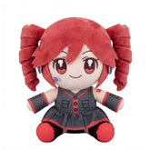 Thyubi collectible pink drill twin-tail plush front view shows vivid 3D hair detail for display