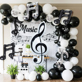 TiAaihion 45 inch musical note balloon centerpiece for bold party decor