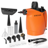 TICYACK Handheld Steam Cleaner front view shows quick, chemical-free cleaning