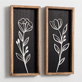 Tide and Tales 3D vintage black cutout left frame adds dimensional floral charm