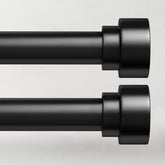 Time Forest curtain rod 2-pack demonstrates easy assembly for versatile window sizes.