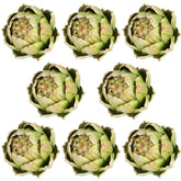 Timgle large green artificial artichokes for centerpieces and bowls