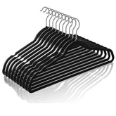 TIMMY 50-plastic-hangers ultra-thin profile saves closet space and fits more clothing.