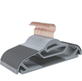 Timmy Slim nonslip 0.2-inch ultra-thin hanger keeps clothes secure in tight spaces.