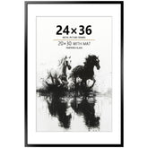 Tinkeps 24x36 metal poster frame front view shows a professional gallery-ready display.