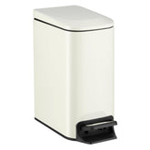 TIPGO Slim cream trash can lid soft-close for quiet operation