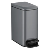 TIPGO Slim Trash Can with soft-close lid promotes quiet operation and odor control
