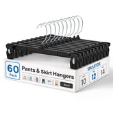Titan Mall Smartor space-saving skirt hangers with 360° swivel hook for organized closets.