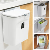 Tiyafuro compost bin with lid on countertop showing odor containment and convenient loading