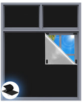 Tlany blackout curtains in a bedroom create total darkness for better sleep.