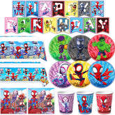 TLTSDWQ Spider birthday banner enhances party dΓ©cor and welcomes guests.