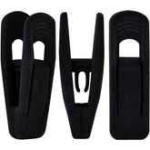 TOFIIGREM Black Velvet Hanger Clips 40-pack secure clothes on velvet hangers