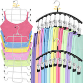 TomCare 8-tier tank top hangers maximize closet space and keep camisoles neatly organized.