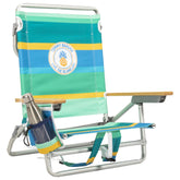 Tommy Bahama Classic Lay Flat Backpack Chair with Pineapple Stripe for sun-ready seating