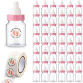 tondiamo pink mini bottle 1.5x3.5 in ideal for baby shower favors