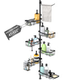 Tondid Shower Caddy Corner assembly demonstrates quick tool-free setup in small bathrooms.