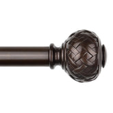 TONIAL bronze curtain rod extend-splice shows adjustable fit for diverse window sizes