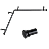 TONIAL center rod extended to 32-86 inches for wide bay windows.