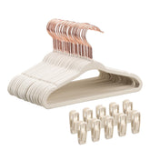 Tonswachic baby velvet hangers 30-pack keep infant clothes tidy and wrinkle-free.