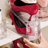 TOOKNIN adjustable shoe slots organizer keeps shoes neat and accessible in closets.