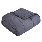 Topcee weighted blanket on bed shows queen size for all-season comfort