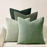 Topfinel lightgreen boho cushion cover 18x18 with gradient olive hue for cozy living room decor