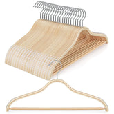TOPIA HANGER non-slip shoulder tips keep dresses secure and prevent slipping.