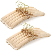 TOPIA HANGER padded hanger close-up showing thick foam padding cushions delicate garments