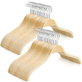 TOPIA HANGER slim natural wood hanger keeps closets organized