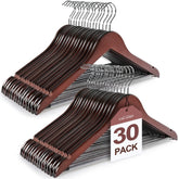 Topia Hanger wooden coat hangers with a smooth finish protecting fabrics