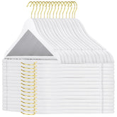 TOPIA HANGER wooden hangers with a smooth finish for organized wardrobes.