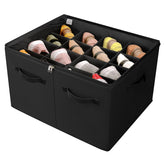 TOPIA HOME shoe organizer with clear cover for visibility and dust protection.
