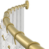 TOPROD curved shower rod arch design increases shower space for easier movement
