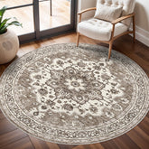 TOPRUUG washable oriental rug with central medallion for refined living spaces.