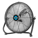 Tornado 12-inch high velocity fan front view for workshop airflow