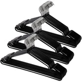 Tosnail 50-pack 16-inch hangers show a space-saving closet solution.