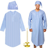Toulite Christmas pajama nightshirt with cap, cozy holiday lounge