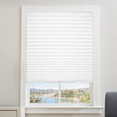 Touri 6-pack cordless pleated shade 36x72 filters light and preserves privacy.
