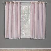 Town & Country Luxe Talia sheer layer curtains Rose Blush diffuses daylight with a subtle sheen