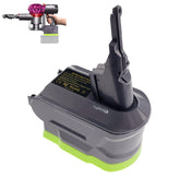 TPDL Ryobi Dyson V7V8 adapter visual, adapter focus, enables longer run time