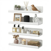 TQZDBXK acrylic floating shelves white in bathroom for organized toiletries