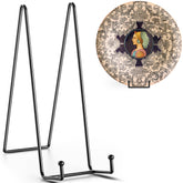 TR-LIFE 16-Inch plate stand securely holds large plates on a stable tabletop.