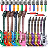Tradder inflatable rock-star guitar 37-inch for vibrant party decor and photo moments.