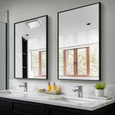 TRAHOME bathroom mirror 36x24 over sink with clear reflection for precise grooming.