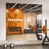 TRAHOME wall mirror tiles 16x12 assembled layout showing flexible installation options