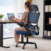 TRALT ergonomic office chair with head support for focused work